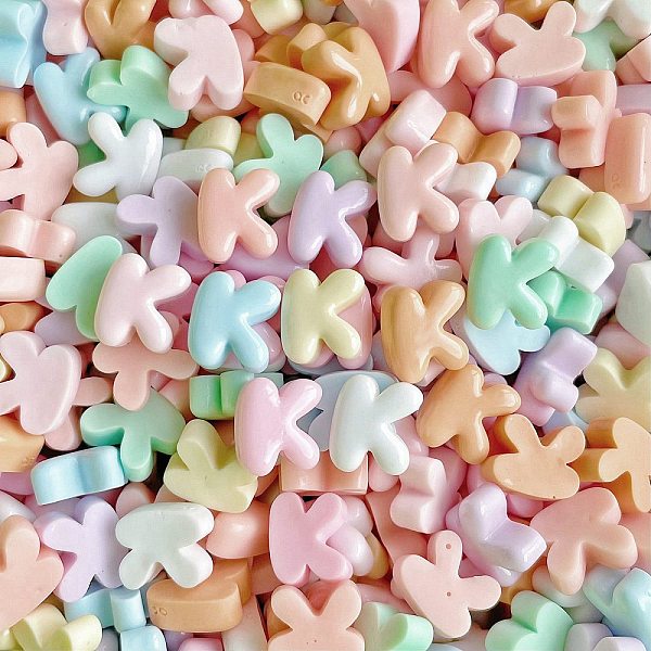 

PandaHall Opaque Resin Decoden Cabochons, for DIY Decoration, Letter K, 12.5x11x5.5mm Resin Letter K Multicolor