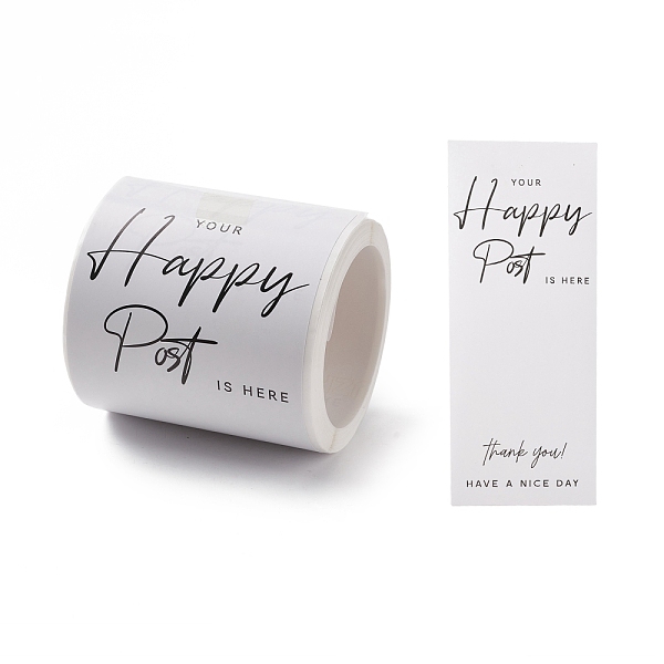

PandaHall Thank You Roll Self-Adhesive Stickers, for Party Decorative Presents, Rectangle, Word, 55x64mm, sticker: 150x59mm, 50pcs/roll...., White