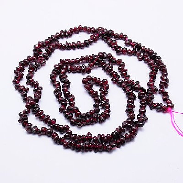 

PandaHall Natural Garnet Beads Strands, Chip, Dark Red, 4~9x3~5x1~4mm, Hole: 1mm, about 220pcs/strand, 32 inch Garnet Chip Red