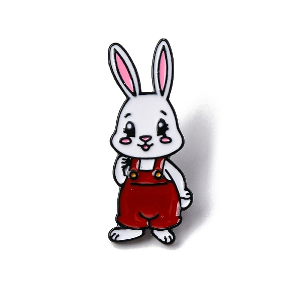 ウサギのエナメルピン