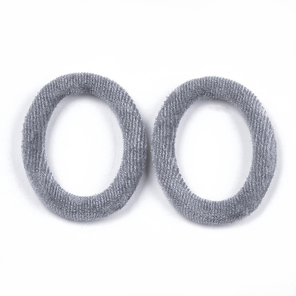 

PandaHall Velvet Linking Rings, with Aluminum Bottom, Oval Ring, Platinum, Gray, 51x36.5x4mm Aluminum Ring Gray