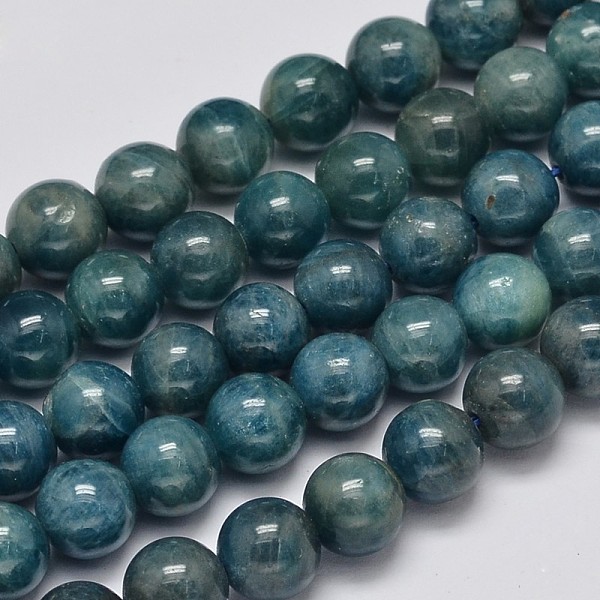 

PandaHall Round Natural Apatite Beads Strands, Grade AB+, 8mm, Hole: 1mm, about 51pcs/strand, 15.7 inch Apatite Round