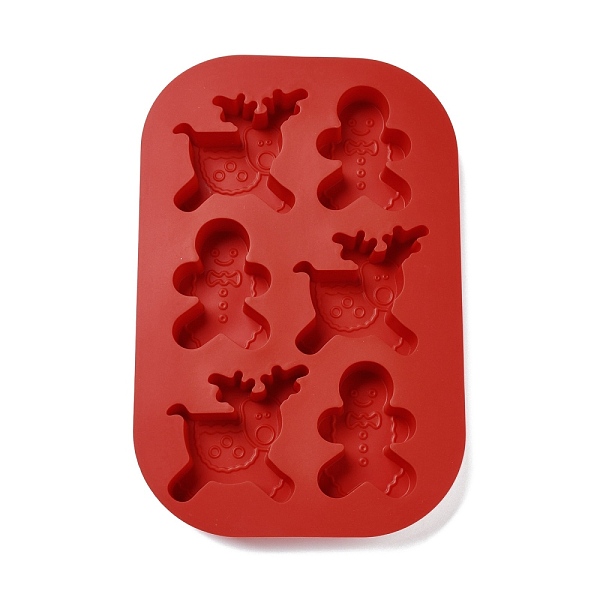 DIY Christmas Reindeer & Gingerbread Man Food Grade Silicone Molds