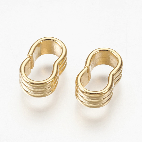 

PandaHall 304 Stainless Steel Slide Charms, For Leather Cord Clasp Findings, Golden, 4.5x12.5x7mm, Hole: 5x10mm 304 Stainless Steel Others
