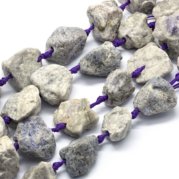 

PandaHall Natural Amethyst Beads Strands, Nuggets, 17~35x15~35mm, Hole: 2mm, about 14~17pcs/strand, 17.32 inch(44cm) Amethyst Nuggets