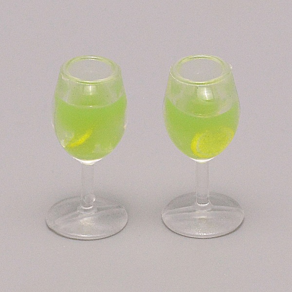 

PandaHall Resin Miniature Mini Dollhouse Goblet Simulation Food, for Dollhouse Props Decoration Accessories, Yellow Green, 29.5x14mm Resin...