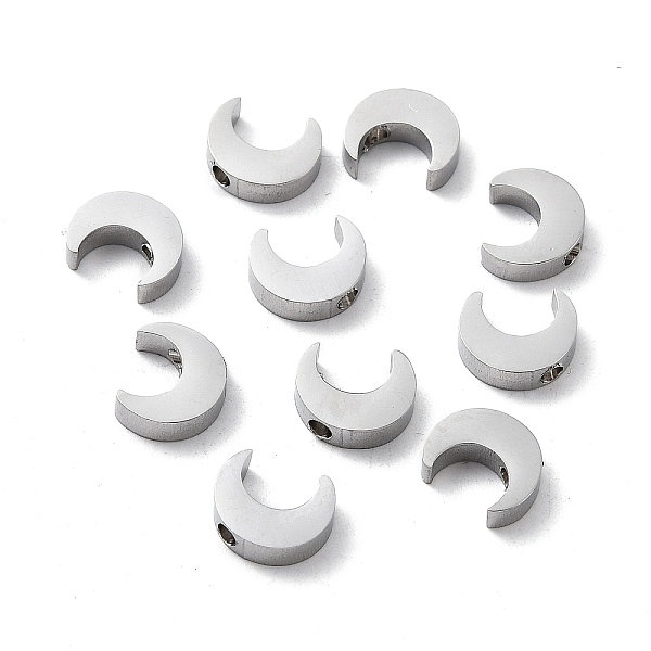 

PandaHall 304 Stainless Steel Charms, Moon, Stainless Steel Color, 10x8.5x3mm, Hole: 1.6mm 304 Stainless Steel Moon