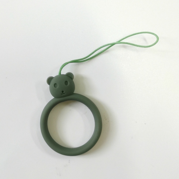 

PandaHall Ring with Bear Shapes Silicone Mobile Phone Finger Rings, Finger Ring Short Hanging Lanyards, Medium Aquamarine, 9.5~10cm, Ring...