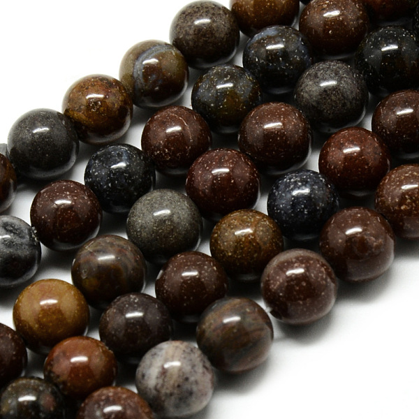 

PandaHall Natural Mookaite Beads Strands, Round, 6~6.5mm, Hole: 1mm, about 63pcs/strand, 15.5 inch Mookaite Round