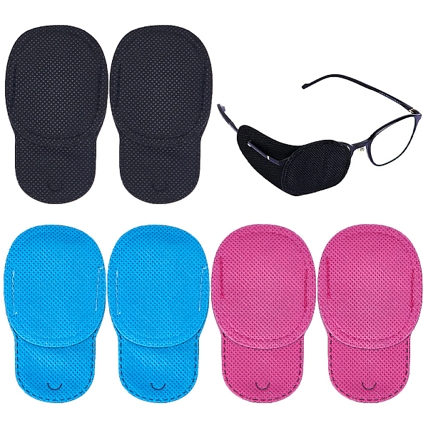 

PandaHall CREATCABIN 18Pcs 3 Colors Glasses Eye Patch, Reusable Lazy Eye Patch for Amblyopia Strabismus, Mixed Color, 93x52x1.5mm..., Multicolor