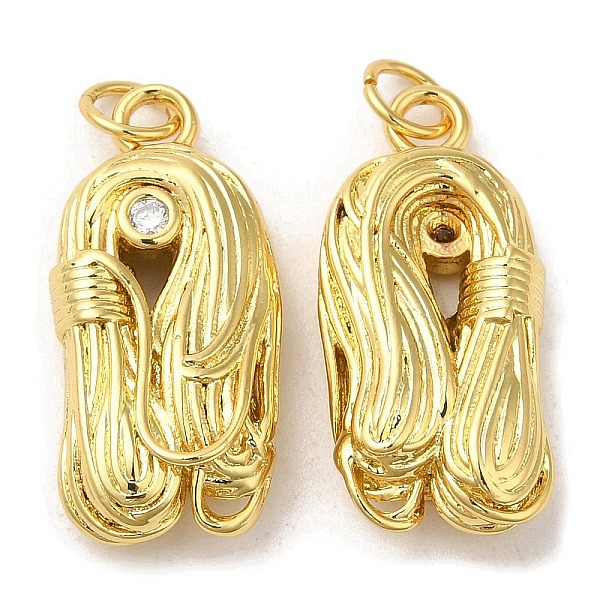 

PandaHall Rack Plating Brass Micro Pave Cubic Zirconia Pendants, Lead Free & Cadmium Free, Long-Lasting Plated, Real 18K Gold Plated..., Clear
