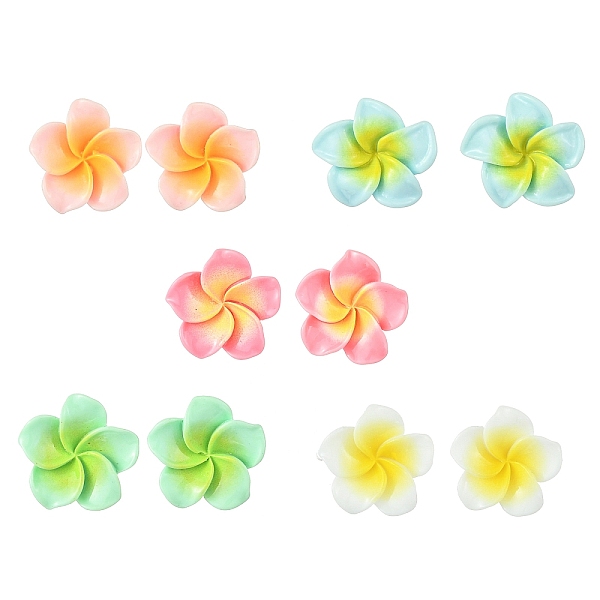 Resin Stud Earrings… - image
