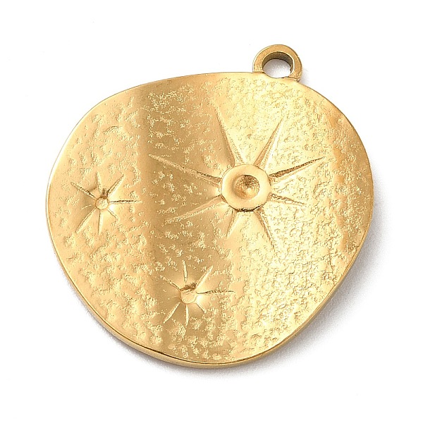 

PandaHall Ion Plating(IP) 304 Stainless Steel Pendant Rhinestone Settings, Flat Round with Sun, Golden, Fit for 1.4mm and 0.9mm Rhinestone...