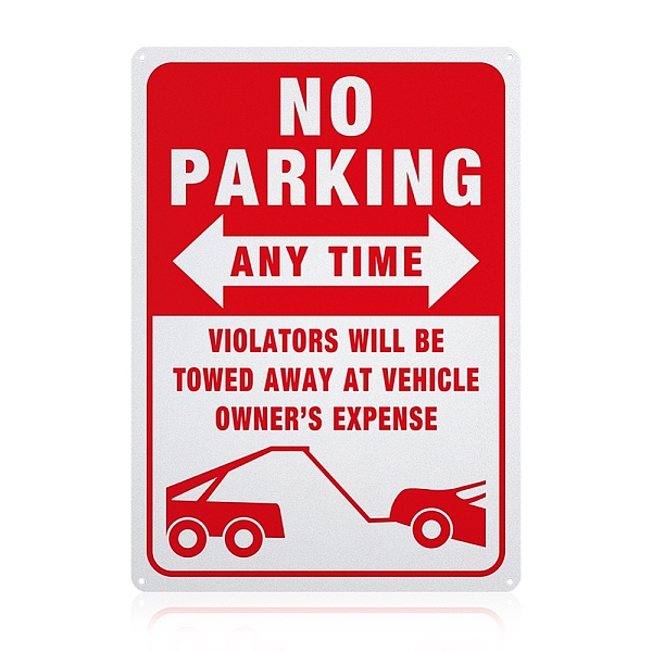 

PandaHall UV Protected & Waterproof Aluminum Warning Signs, No Parking Sign Private Property Sign Violators Will Be Towed Sign, Red...