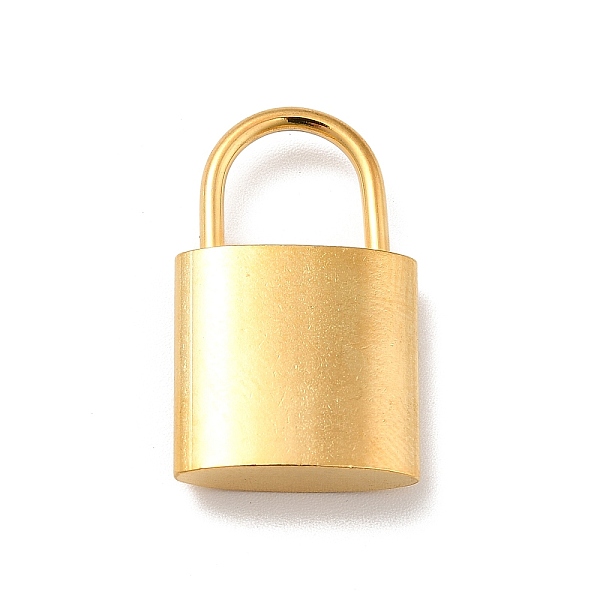 

PandaHall Ion Plating(IP) 304 Stainless Steel Pendants, Padlock Charms, Real 18K Gold Plated, 24x15x5mm, Hole: 8.5x8.5mm 304 Stainless Steel...