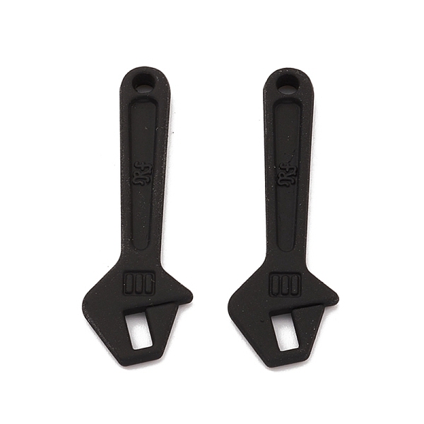 

PandaHall Spray Painted Alloy Pendants, Long-Lasting Plated, Lead Free & Cadmium Free, Wrench, Black, 40x13x2mm, Hole: 2.5mm Alloy Tool...