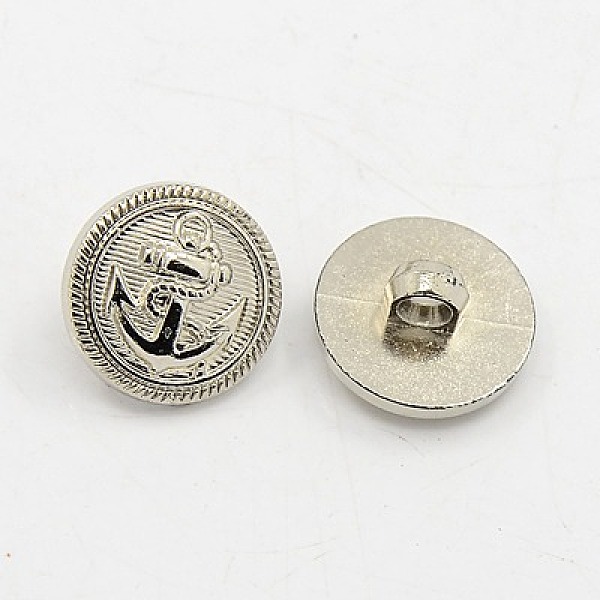 1-Hole Plating Acrylic Shank Buttons