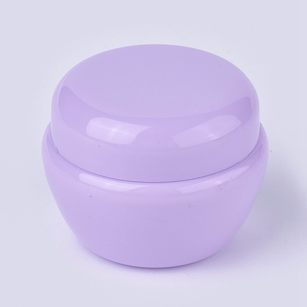 PandaHall 30g PP Plastic Refillable Cream Jar, with Screw Lid & Inner Cover, Empty Portable Cosmetic Containers, Mushroom, Lilac...