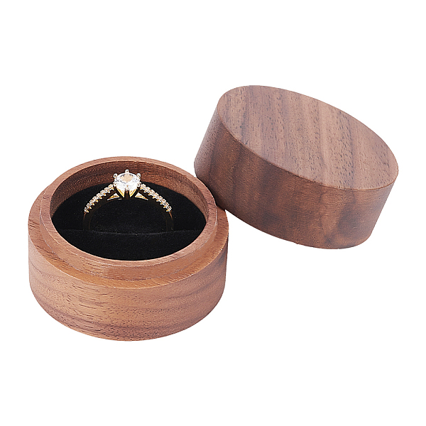 コラム木製指輪ボックス