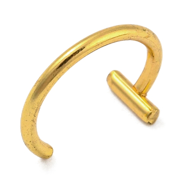 

PandaHall Ion Plating(IP) 304 Stainless Steel Lip Rings Piercing Jewelry, Nose Studs Body Jewelry, Golden, 8.5x10mm 304 Stainless Steel Ring