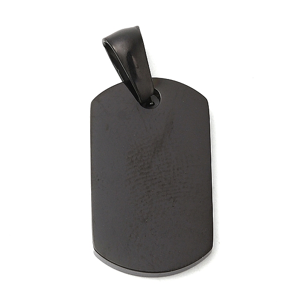 

PandaHall 304 Stainless Steel Pendants, Rectangle Charm, Electrophoresis Black, 20.5x12x2mm, Hole: 7.5x3.5mm 304 Stainless Steel Rectangle