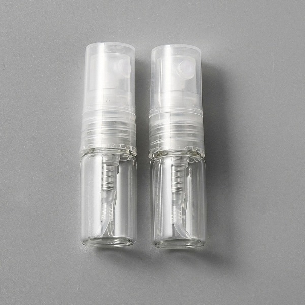 

PandaHall Glass Sample Perfume Spray Bottles, with Plastic Cap, Travel Fine Mist Atomizer, Refillable Bottle, Column, Clear, 1.4x5cm...