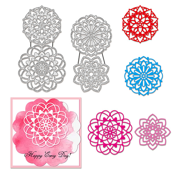 

PandaHall Carbon Steel Cutting Dies Stencils, for DIY Scrapbooking, Photo Album, Decorative Embossing Paper Card, Flower...