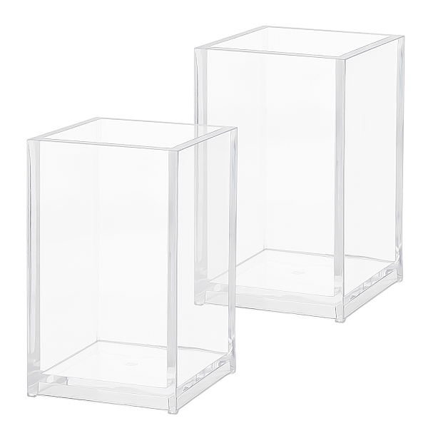 

PandaHall Acrylic Pen Container, Rectangle, Clear, 65x65x100mm Acrylic Clear