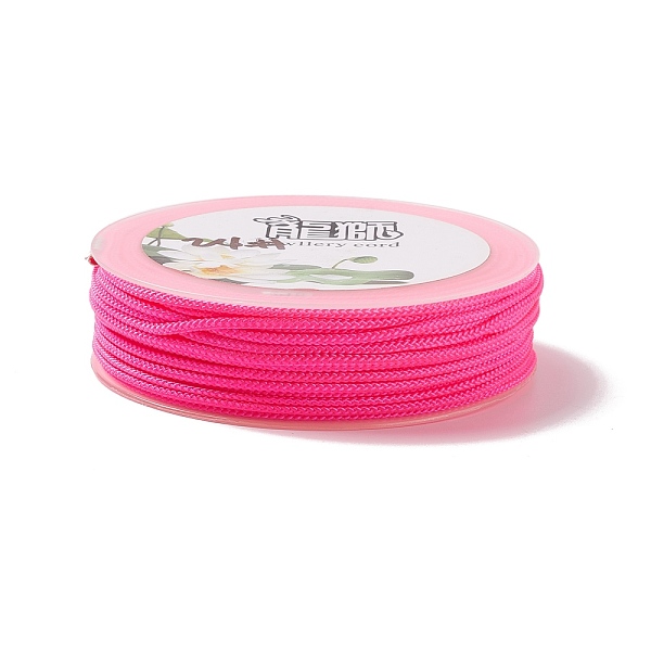 

PandaHall Braided Nylon Threads, Dyed, Knotting Cord, for Chinese Knotting, Crafts and Jewelry Making, Deep Pink, 1mm, about 21.87 Yards...