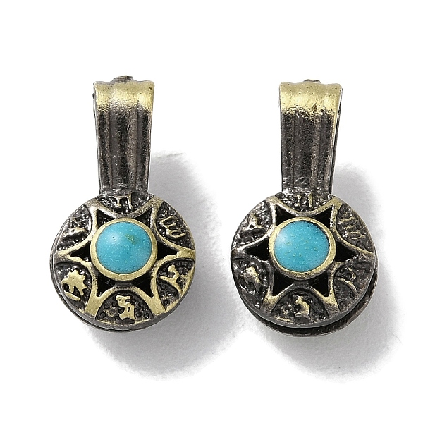 

PandaHall Brass Enamel Pendants, Cadmium Free & Lead Free, Flat Round Charm, Antique Bronze, 17.5x9.5x8mm, Hole: 4.5x2mm Brass+Enamel Flat...
