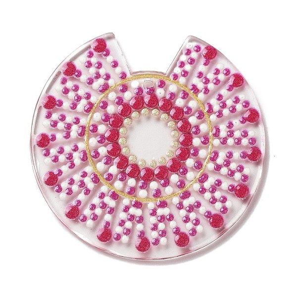 

PandaHall Acrylic Pendants, Fan, 39.5x2.5mm, Hole: 1mm Acrylic Fan Pink