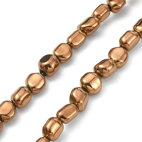 

PandaHall Electroplated Synthetic Non-magnetic Hematite Beads Strands, Long-Lasting Plated, Rice, Copper Plated, 5~7x6~7x5~7mm, Hole...