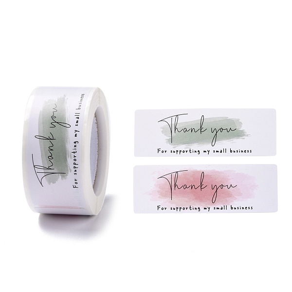 

PandaHall Self-Adhesive Paper Gift Tag Youstickers, Rectangle with Word Thank You Appreciation Stickers Labels, for Party Presents...