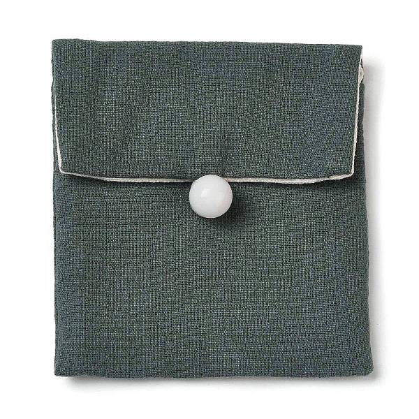 

PandaHall Burlap Packing Button Pouches Bags, for Jewelry Packaging, Rectangle, Teal, 9.3x8.5x0.8~1.45cm Burlap Rectangle Cyan