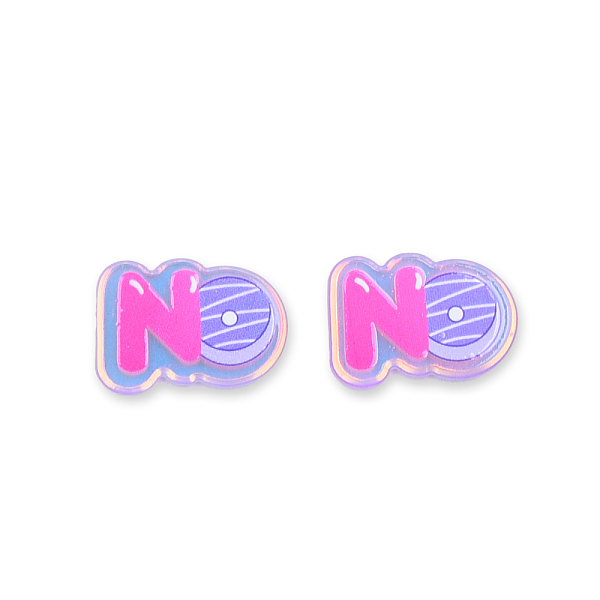 

PandaHall Plate Transparent Acrylic Cabochons, with Printed No, Hot Pink, 16x22x2.5mm Acrylic Word