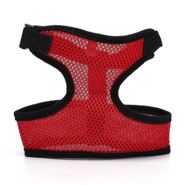 

PandaHall Comfortable Dog Harness Mesh No Pull No Choke Design, Soft Breathable Vest, Pet Supplies, for Small and Medium Dogs, Red...