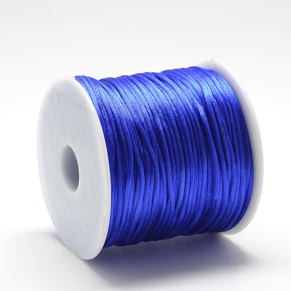 

PandaHall Nylon Thread, Blue, 2.5mm, about 32.81 Yards(30m)/Roll Nylon Blue