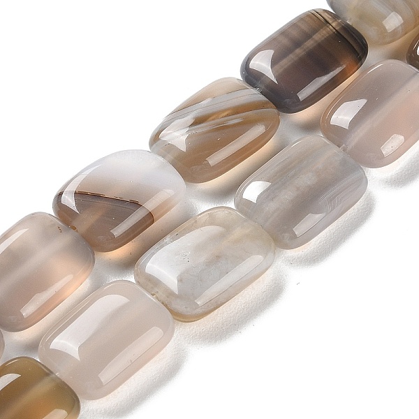 

PandaHall Natural Grey Agate Beads Strands, Rectangle, 14~15x10~11x5~5.5mm, Hole: 1~1.2mm, about 28pcs/strand, 16.02 inch(40.7cm) Grey Agate...
