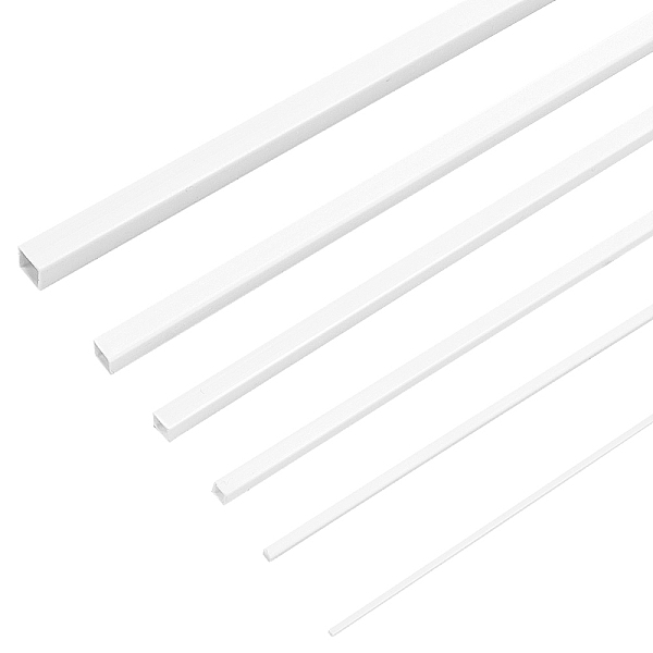 6スタイルのABSプラスチック角中空チューブとソリッドロッド
