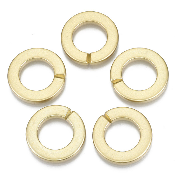 

PandaHall Opaque Spray Painted Acrylic Linking Rings, Quick Link Connectors, for Rolo Chains Making, Ring, Gold, 31.5x4.5mm, Inner Diameter...