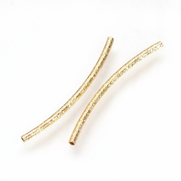 

PandaHall Brass Tube Beads, Nickel Free, Real 18K Gold Plated, 29x1.5mm, Hole: 1mm Brass Tube