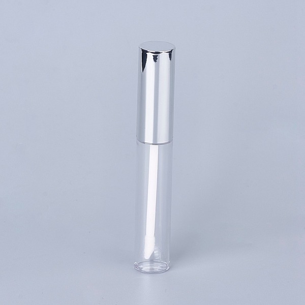 

PandaHall 10ml PET Plastic DIY Empty Lip Glaze Containers, Lip Gloss Tube, Lip Balm Tube, with Cap, Silver, 10.6x1.6cm, Capacity: 10ml(0.34...