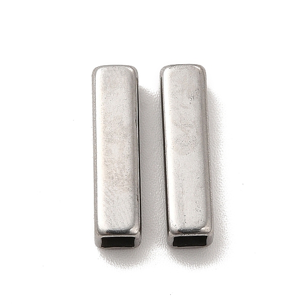 

PandaHall 304 Stainless Steel Beads, Rectangle, Stainless Steel Color, 15x4x4mm, Hole: 2.8x2.8mm 304 Stainless Steel Rectangle