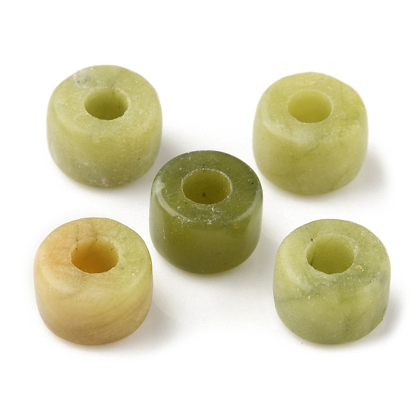 

PandaHall Natural Xinyi Jade/Chinese Southern Jade Beads, Column, 8x5.5~6mm, Hole: 3~3.2mm Chinese Jade Column