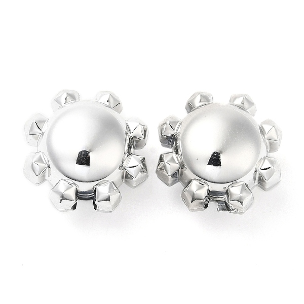 

PandaHall CCB Plastic Beads, Sun, Platinum, 17.5x11mm, Hole: 3.3mm Plastic Sun