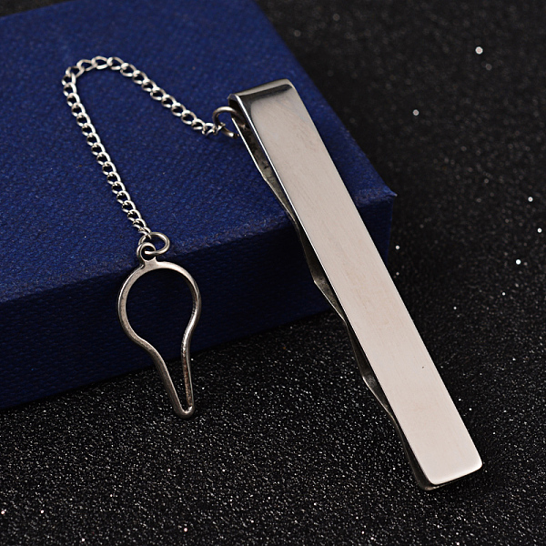 

PandaHall Fashion Rectangle 304 Stainless Steel Tie Clips, Stainless Steel Color, 58x8x5mm 304 Stainless Steel