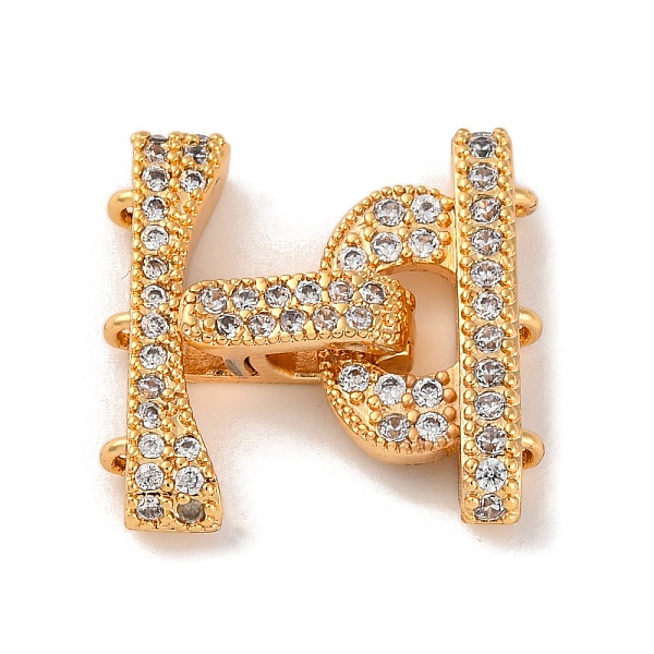 Brass Micro Pave Cl… - image