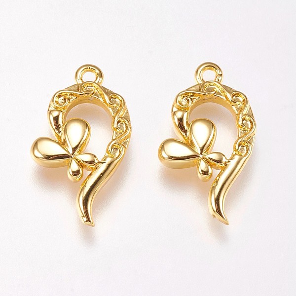

PandaHall Brass Pendants, Butterfly, Mixed Color, 19.5x11x2.5mm, Hole: 1mm Brass Butterfly Multicolor