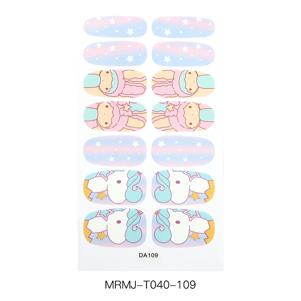 

PandaHall Full Cover Nail Art Stickers, Nail Decals Self-adhesive, for Women Girls Manicure Nail Art Decoration, Colorful, 10x5.5cm Paper...