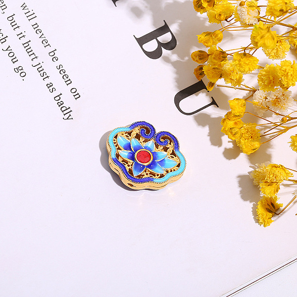

PandaHall Brass Enamel Beads, Golden, Cloud, Flower, 20x24mm Brass+Enamel Flower